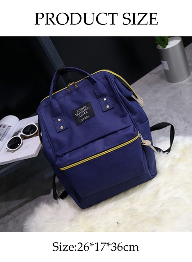 Diaper Bag, Waterproof Mommy Bag,Nappy Bags Handbag, Multifunction Diaper Bag for Baby Care, Travel Backpack Large Capacity Blue - Image 2