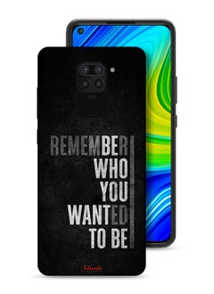 Tolwak Xiaomi Redmi Note 9 Protective Case Cover Remember Who You Wanted To Be  - Image 1
