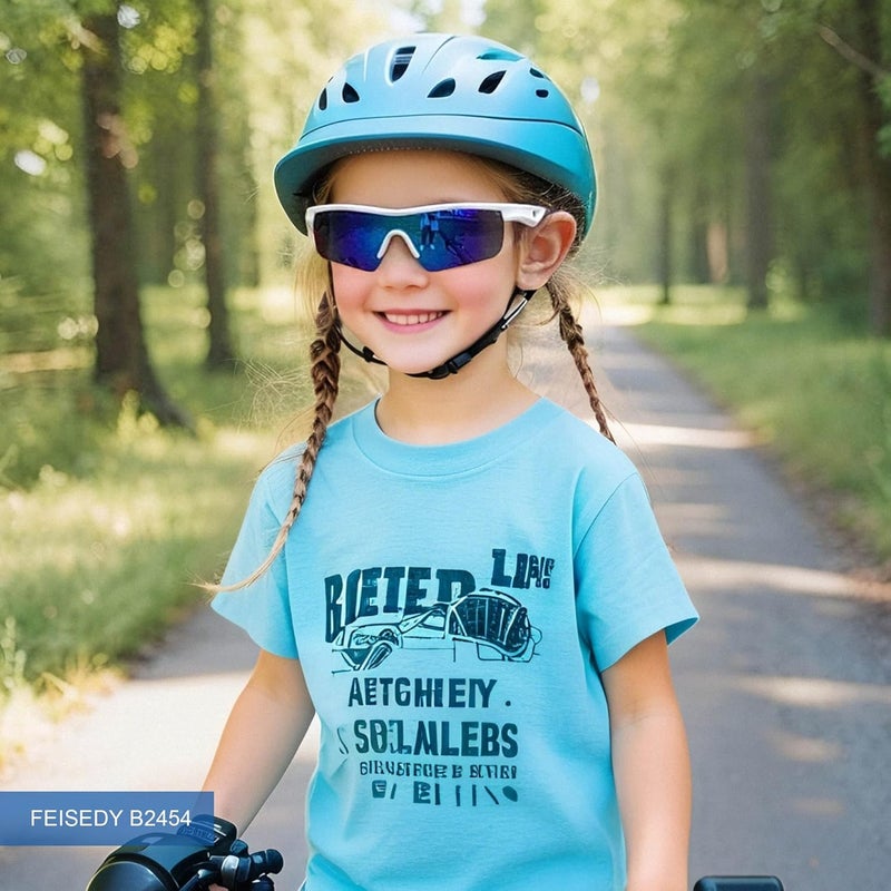 FEISEDY Kids Teens Baseball Polarized Sunglasses Sports TR90 Frame Boys Girls Cycling B2454 - Image 4