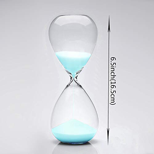 SWISSELITE Hourglass Sand Timers - SWISSELITE Biloba Hourglass Sand Timer Inspired Glass/Home, Desk, Office Decor - Image 5