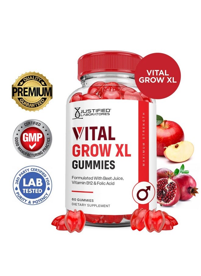 Vital Grow XL Performance Gummies 1000MG Advanced Formula Formulated with ACV Pomegranate Beet Juice Powder B12 Vegan Non GMO 60 Gummys - pzsku/Z84FF9E9DC303956EB944Z/45/_/1735907969/465d6a46-1d58-4f7b-8683-661a3e96e5cc