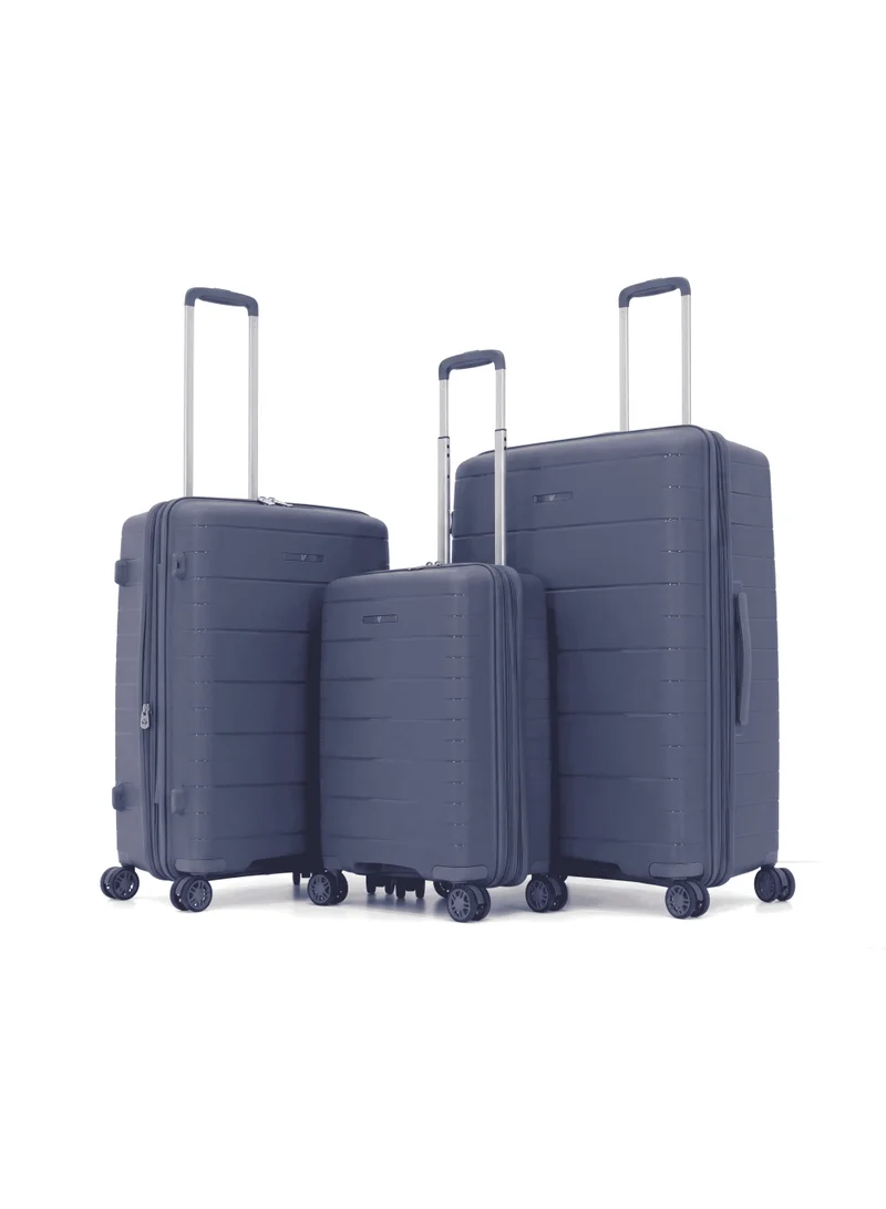 Verage  VERAGE 3 Piece Luggage Set, 28/24/20 Inch Lightweight PP Hard Shell Suitcases with 4 Spinner Wheels and TSA Lock, Durable Travel Trolley Bags Set