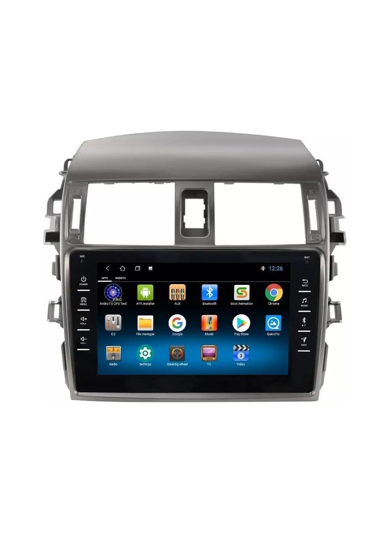 SHEZA STAR ستيريو سيارة أندرويد لتويوتا كورولا 2008 2009 2010 2011 2012 2013 6 جيجابايت رام 128 جيجابايت روم يدعم بطاقة SIM، Apple Carplay، MirrorLink WiFi BT، شاشة لمس IPS مقاس 9 بوصات مع كاميرا احتياطية متضمنة - Image 1