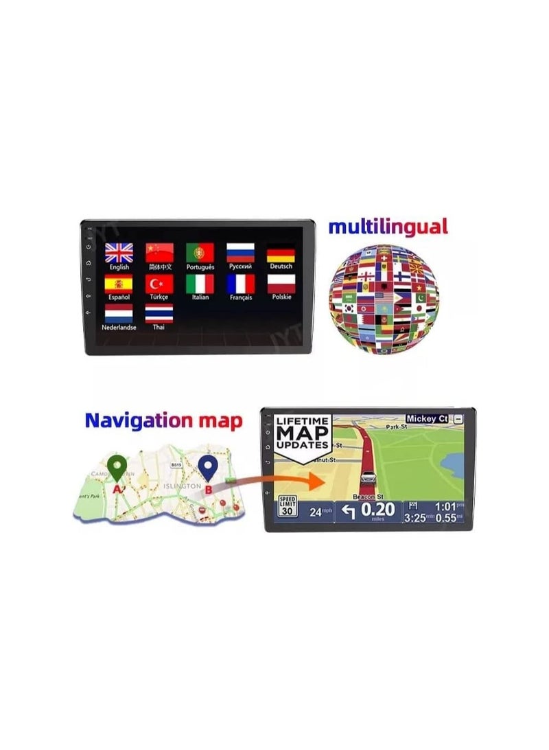 SHEZA STAR ستيريو سيارة أندرويد لتويوتا كورولا 2008 2009 2010 2011 2012 2013 6 جيجابايت رام 128 جيجابايت روم يدعم بطاقة SIM، Apple Carplay، MirrorLink WiFi BT، شاشة لمس IPS مقاس 9 بوصات مع كاميرا احتياطية متضمنة - Image 3