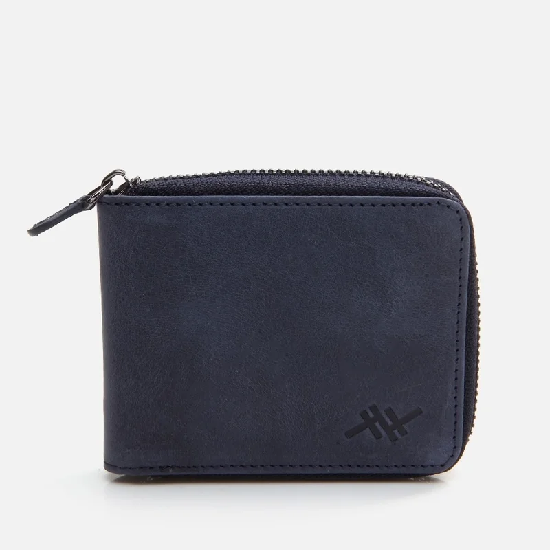 Hotiç 06CUH290110A680 GENUINE Leather Navy Blue Men's Wallet