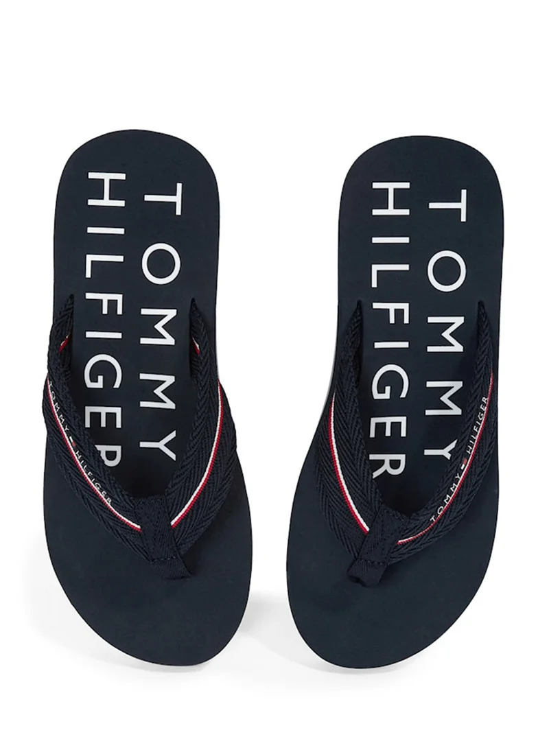 TOMMY HILFIGER Monogram Thongs Beach Flip Flops
