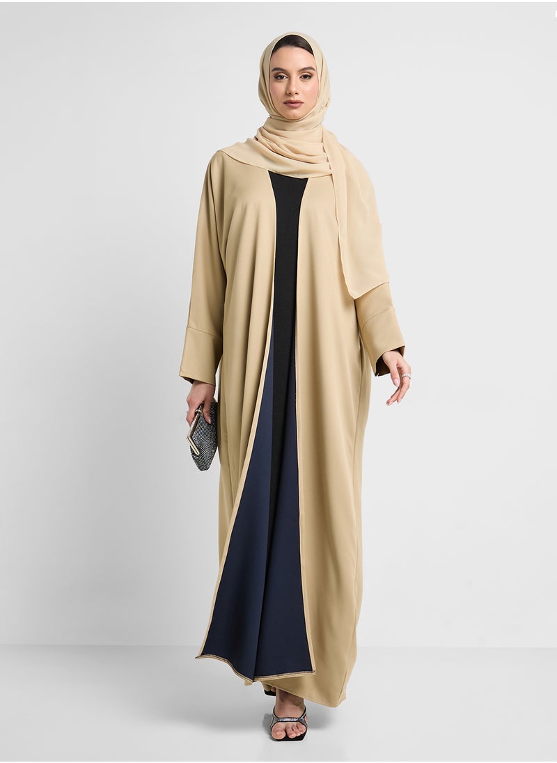 hayas closet Open Front Knitted Abaya  - Image 1