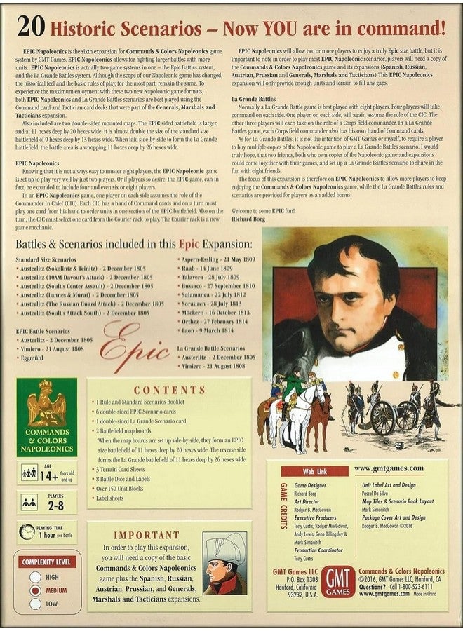 جي أم تي جايمز الأوامر والألوان: التوسعة السادسة لـ Napoleonics: Epic Napoleonics (الطبعة الثانية) - Image 2