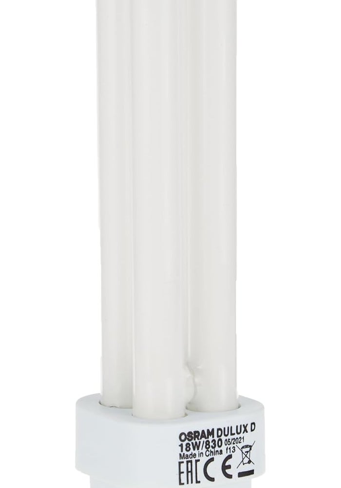 OSRAM مصباح فلوريسنت مدمج أوسرام 18 واط 2 دبوس أبيض دافئ - Image 1
