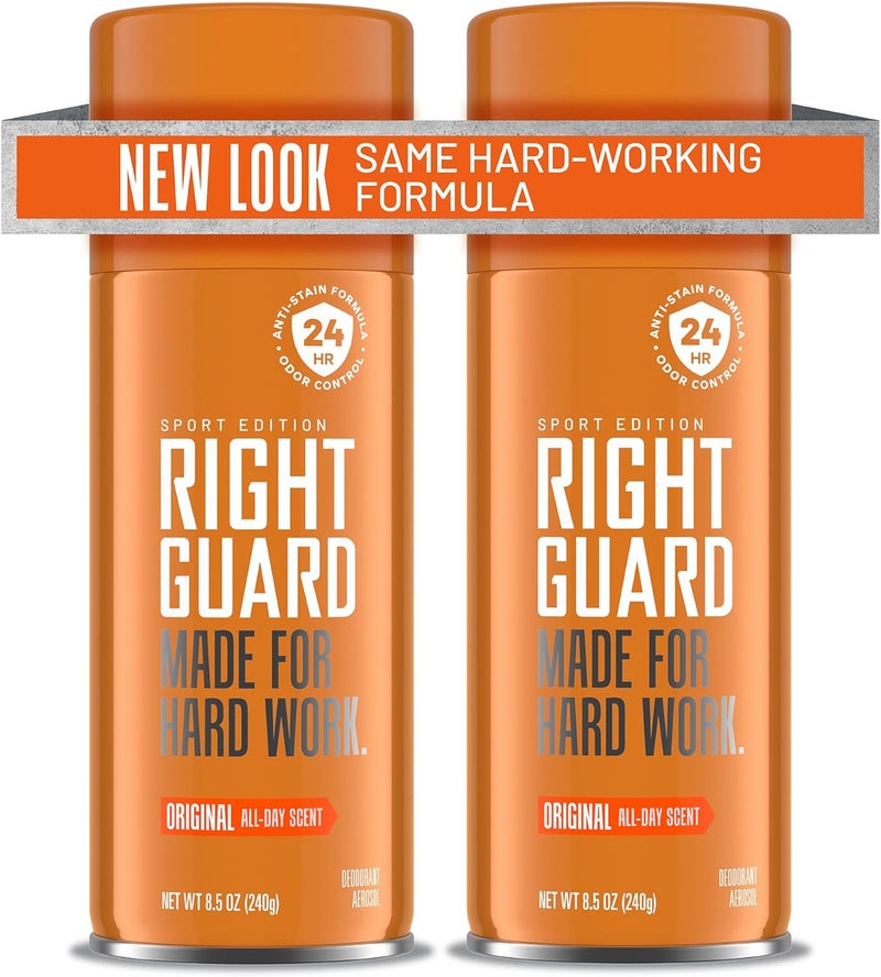 Right Guard Sport Aerosol Deodorant, Original Scent - 8.5 oz (2-Pack) - Image 1