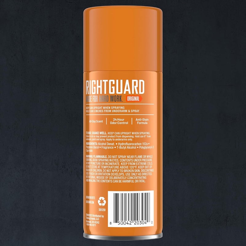 Right Guard Sport Aerosol Deodorant, Original Scent - 8.5 oz (2-Pack) - Image 2