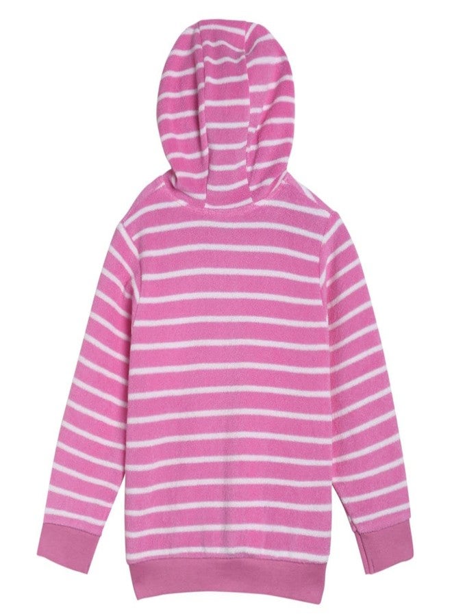 miniklub Baby Front Open Long Sleeve Knitted Cotton Pink Color Jacket (12-18M) - Image 2