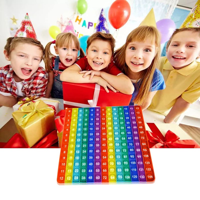AK-SHIP ​AK-SHIP Multiplication Game Table Bubble Toys Relieve Stress and Anxiety ，Education Various Teaching Operations (Multiplication Table 12*12) - Image 4