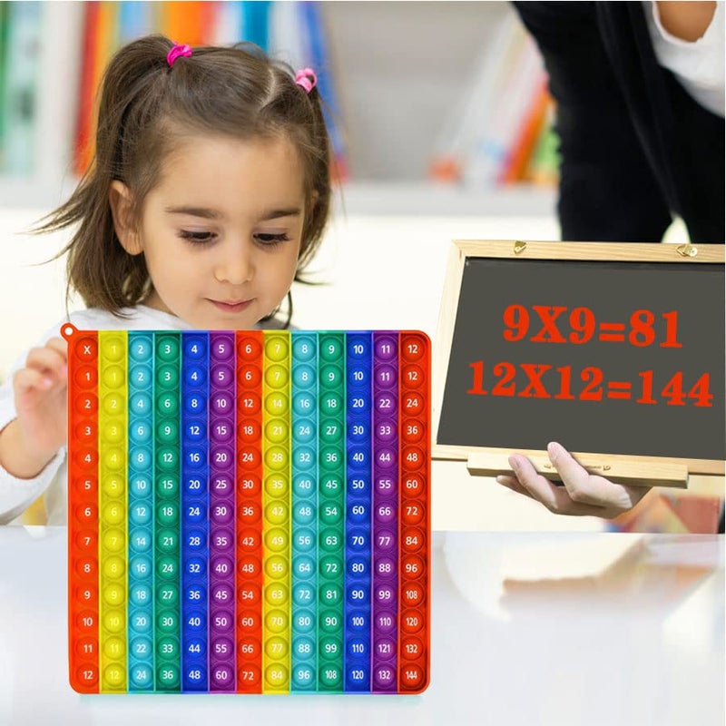 AK-SHIP ​AK-SHIP Multiplication Game Table Bubble Toys Relieve Stress and Anxiety ，Education Various Teaching Operations (Multiplication Table 12*12) - Image 5