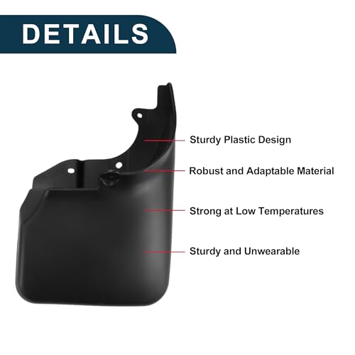 TUCKBOLD Mud Flaps Splash Guards for Toyota Land Cruiser LC80 No Wheel Eyebrow 1990-1997 Front & Rear Mud Guards W/Mount Accessories - Image 3