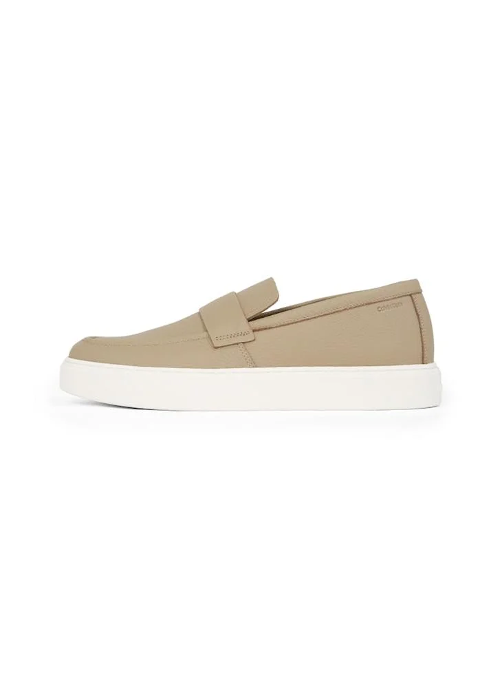 CALVIN KLEIN LEATHER UNLINED MOCCASIN