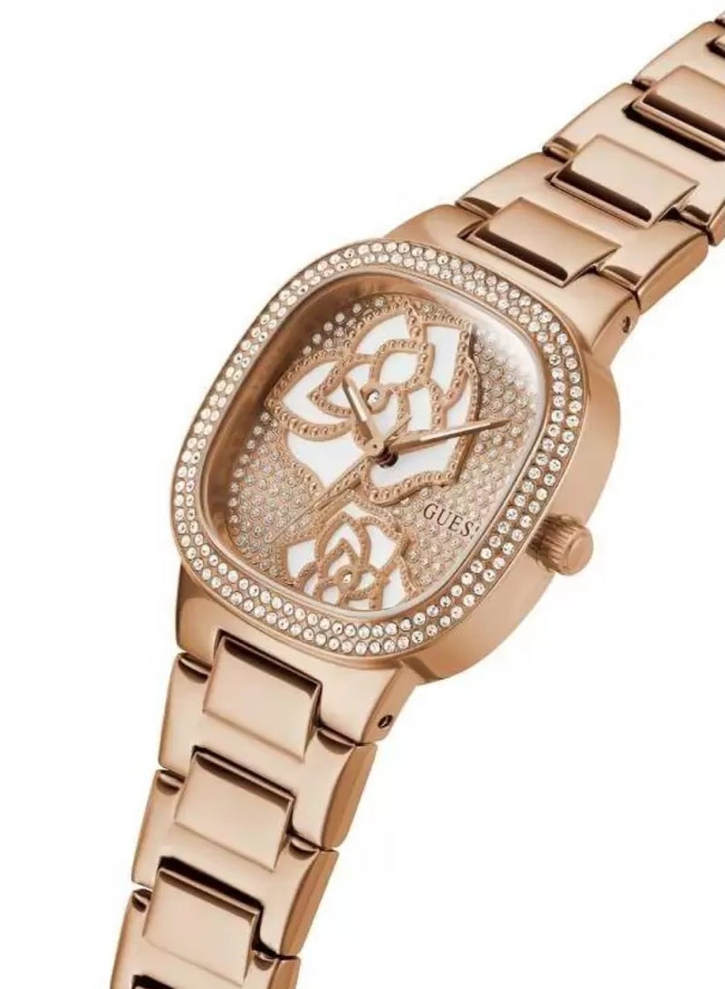 GUESS Women's Rose Bud Trend Rose Gold Tone Colour Watch GW0544L4 - 32mm - Image 4