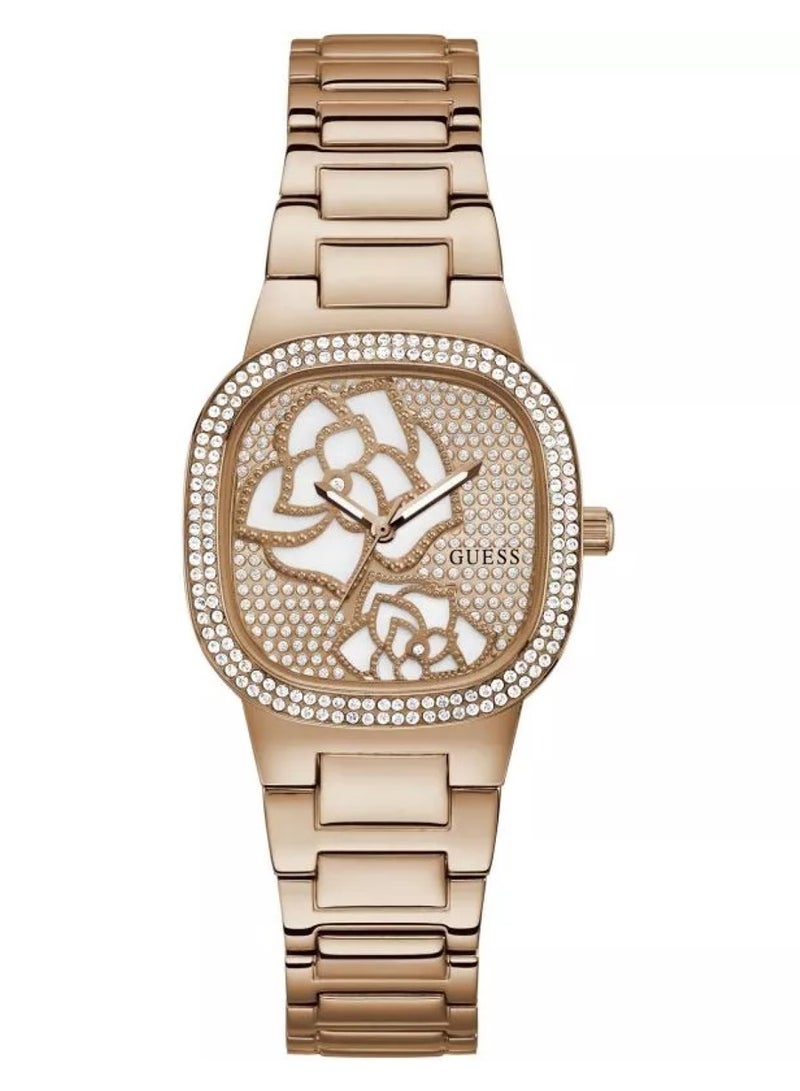 GUESS Women's Rose Bud Trend Rose Gold Tone Colour Watch GW0544L4 - 32mm - Image 1