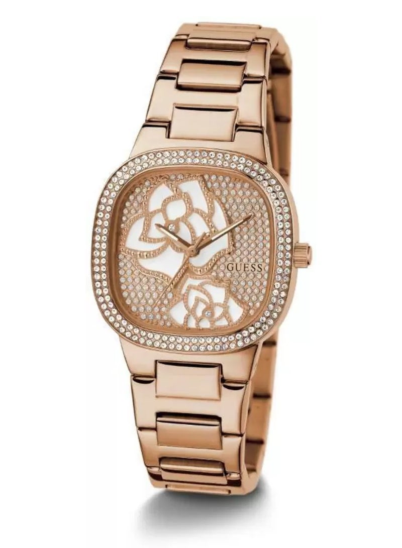 GUESS Women's Rose Bud Trend Rose Gold Tone Colour Watch GW0544L4 - 32mm - Image 5
