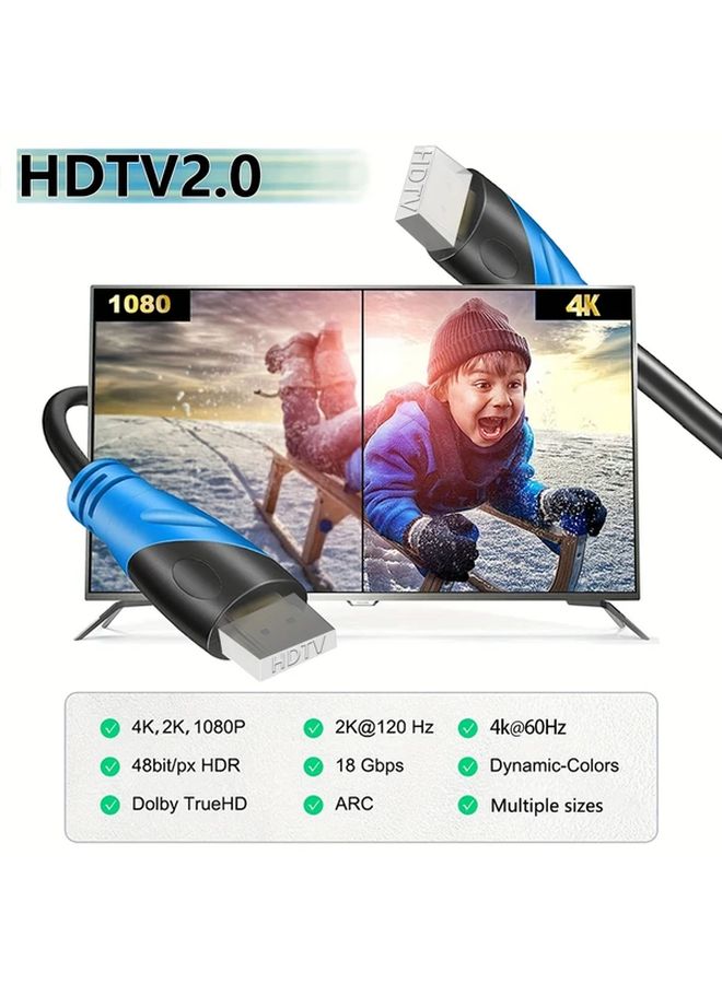 High Speed 4K 8K HDMI Cable 10ft 18Gbps Gold Plated Ethernet ARC for UHD TV Monitor Xbox PS5 - Image 4