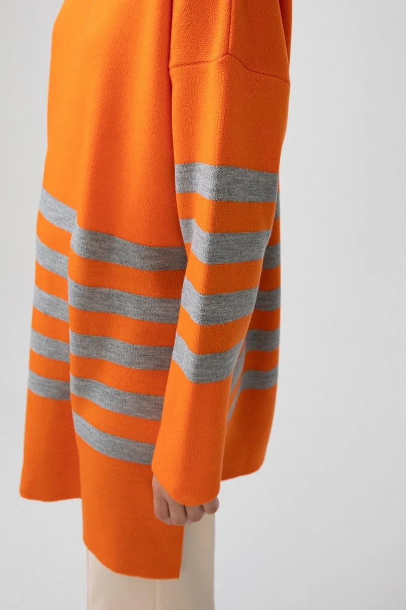 توتش برايف Touche Striped Knitwear Tunic