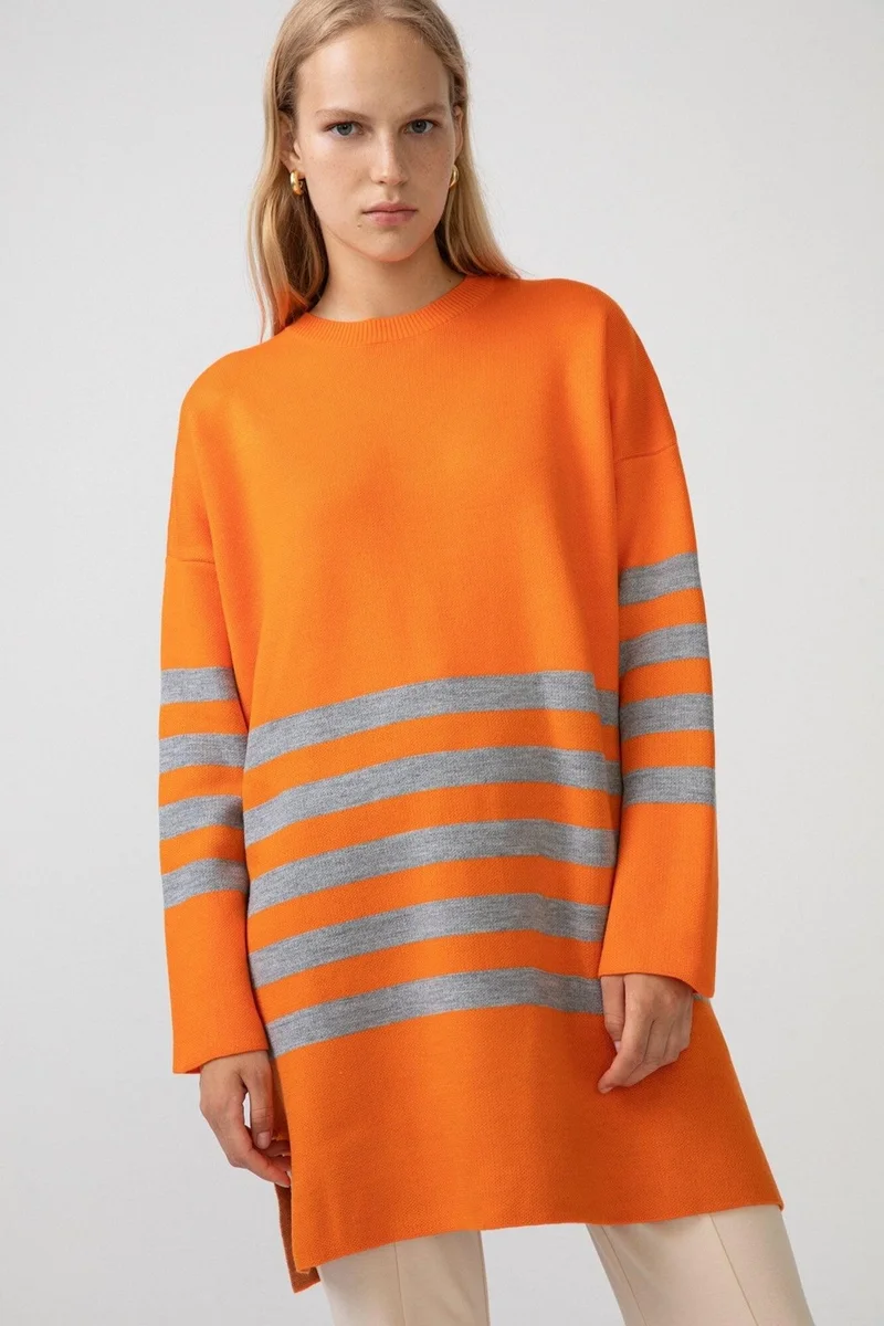 توتش برايف Touche Striped Knitwear Tunic