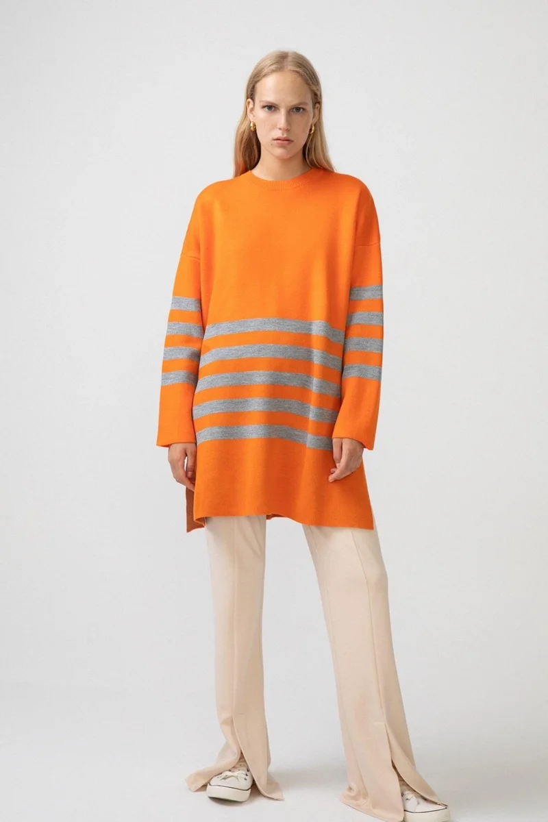 توتش برايف Touche Striped Knitwear Tunic