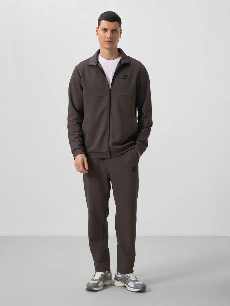 TOMMYLIFE TOMMY Men's Long-sleeve Zip Sweatshirt And Pants Set