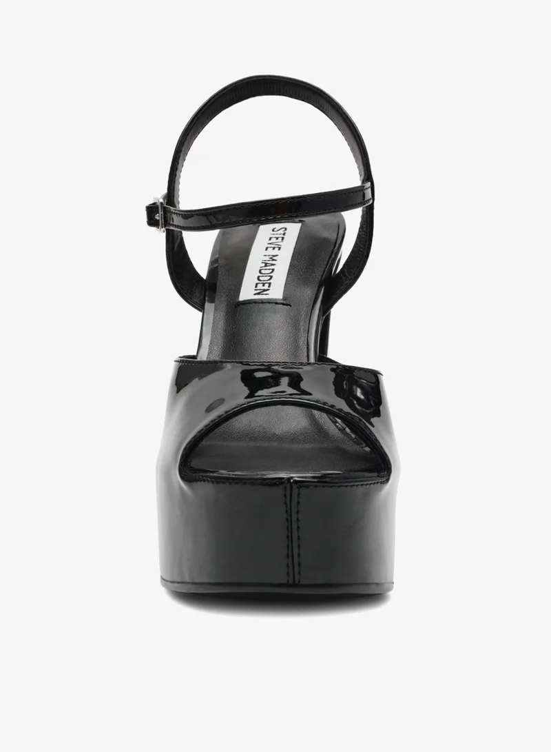 STEVE MADDEN Tandem Black Patent Heels