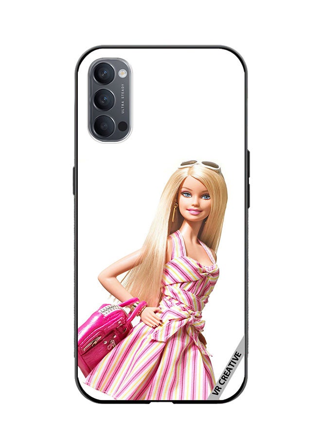 VR CREATIVE Protective Case Cover For Oppo Reno4 Pro 5G Barbie Design Multicolour - Image 1