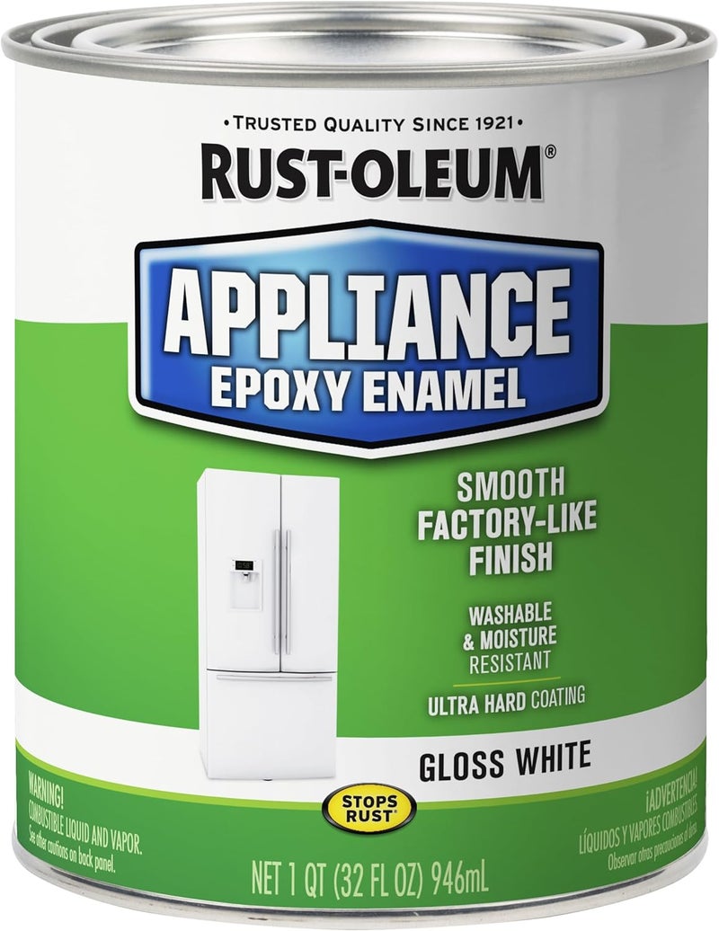 Rust-Oleum Specialty Appliance Epoxy Paint, Quart, Gloss White - 32 Fl Oz - Image 1
