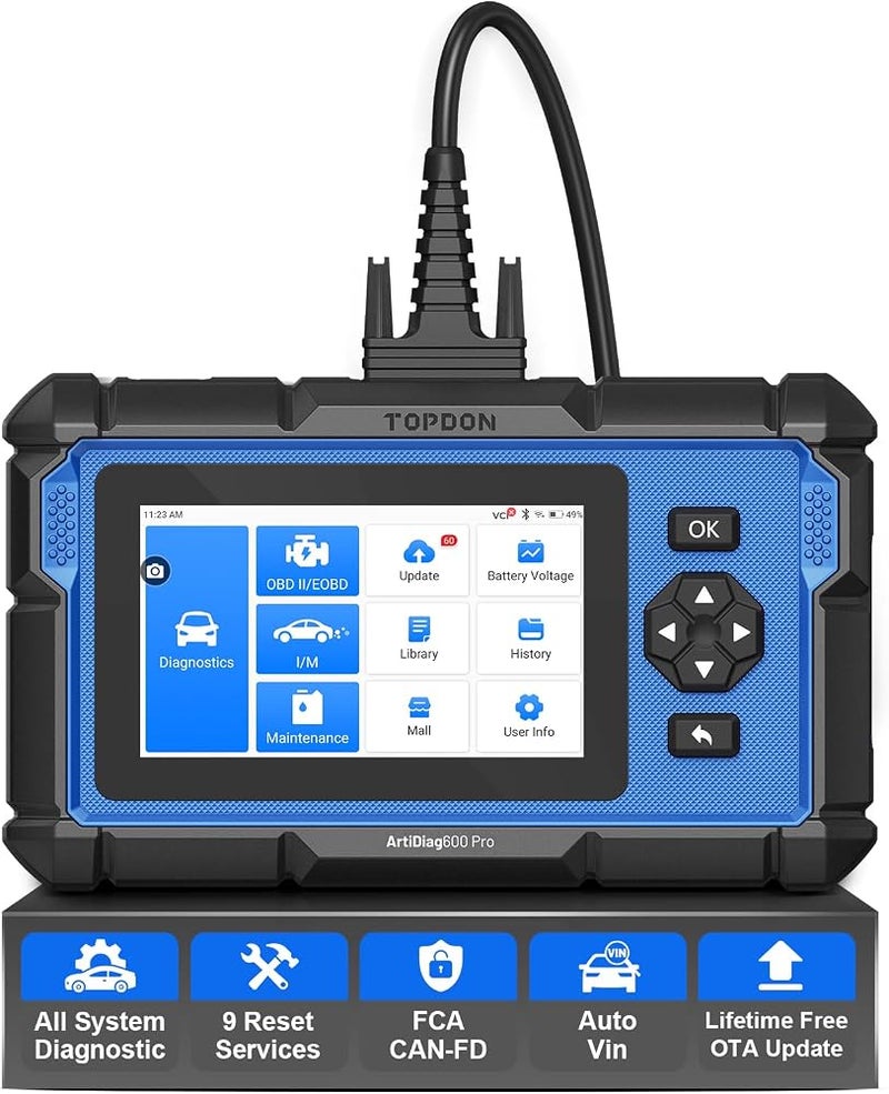 توب دون أداة تشخيص OBD2 TOPDON ArtiDiag600 Pro: أداة سيارات شام - Image 1