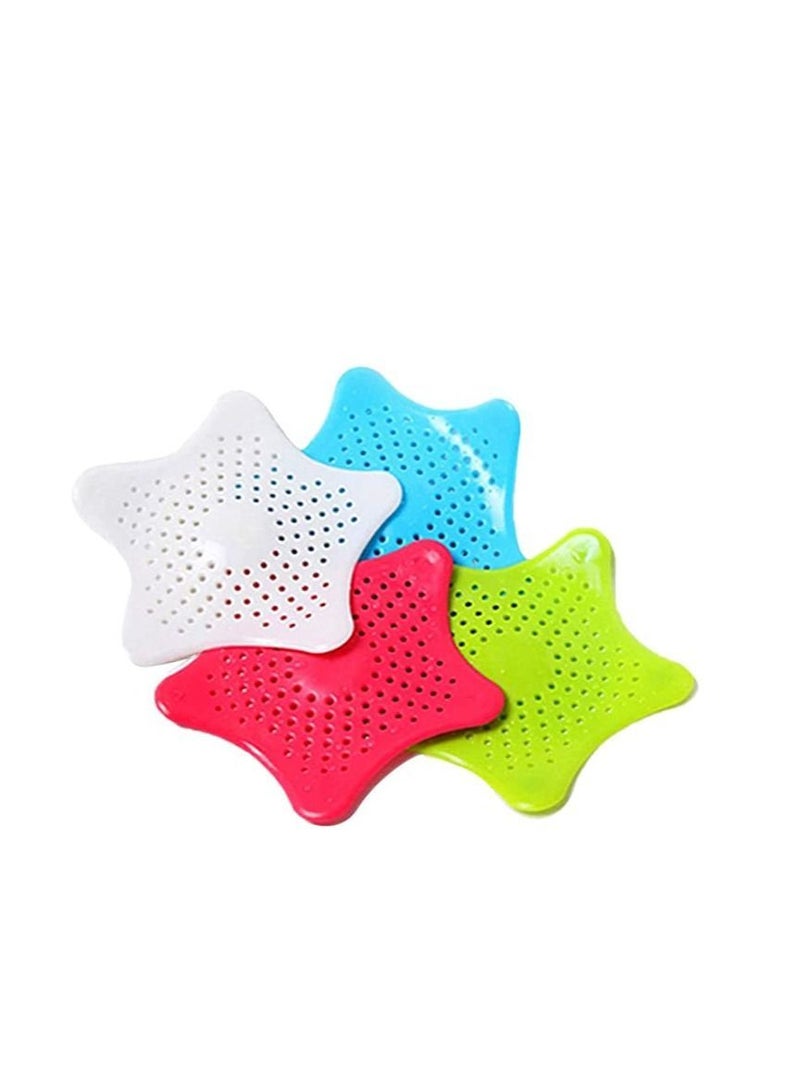 NIBEMINENT Filter Pad, Cup 4pc Ilica Gel to Clean The Prevent Water Pipe from Clogging for Kitchen Drains Food Residue and Hair (White, Pink, Green) - Image 2