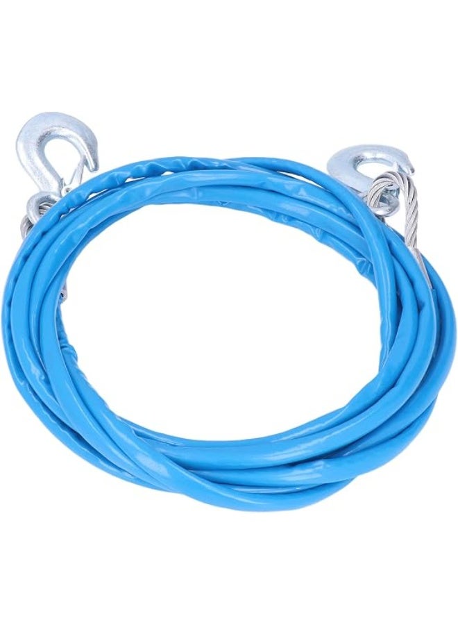 Lynacz Original Tow Rope, Steel Car Tow Cable with Hooks, Tow Rope with a Capacity of up to 7000 kg, for Cars, SUVs and Mini Trucks, 10 mm x 4 m, Blue - Image 5