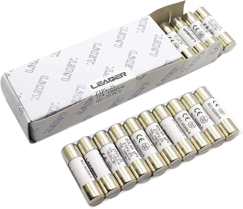 30A 20 Pack 1000V DC PV Solar Fuse 10x38mm 2A to 32A for System Protection - Image 4