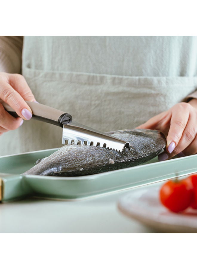 NAVA Stainless Steel Fish Scaler "Misty" -Beige - Image 2