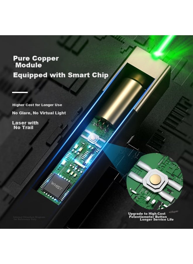 Whist A9 Gold-red Color Laser Pointer, Property Sales Sand Table Projector Pen, High-power Infrared Flashlight, Usb Rechargeable Green Light Laser Pen, Infrared Cat Teaser