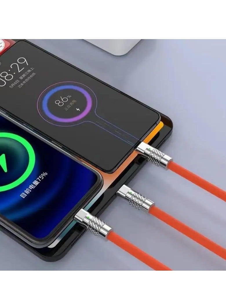 3 in 1 Fast USB Charging Cable Universal Multi Function Cell Phone Charger Cord - Image 3