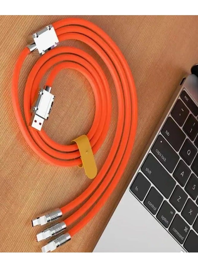 3 in 1 Fast USB Charging Cable Universal Multi Function Cell Phone Charger Cord - Image 2