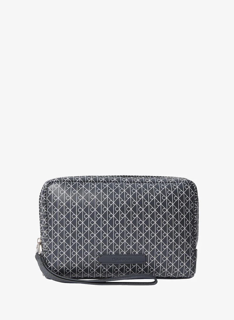 CALVIN KLEIN Coated Emblem Print Bracelet Strap Pouch