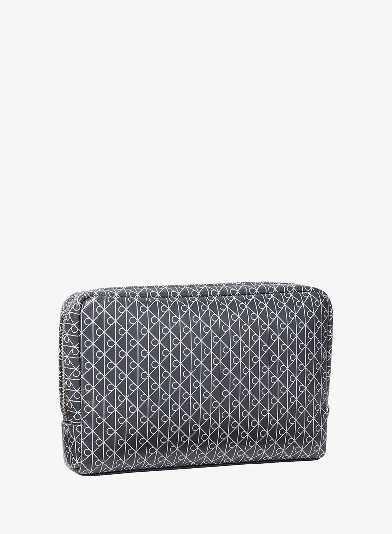 CALVIN KLEIN Coated Emblem Print Bracelet Strap Pouch