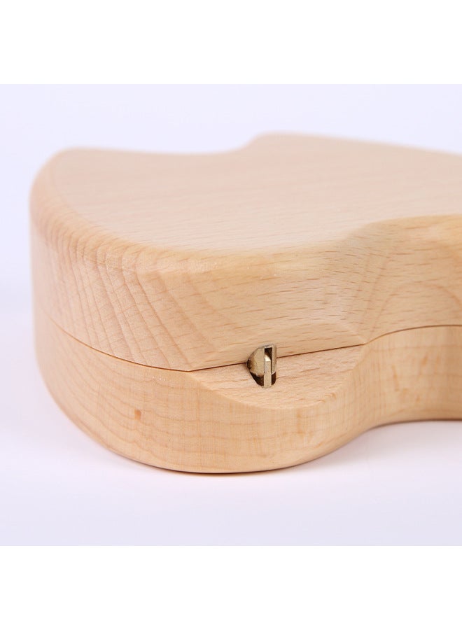 Solid Wood Teeth Box Children's Teeth Box Teeth Replacement Commemorative Box Boys And Girls Teeth Storage Box Baby Fairy Preservation Bottle-Color:Variegated  - Image 1