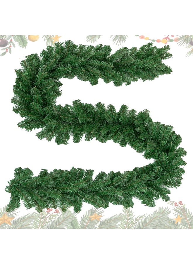 تشيلور إكليل عيد الميلاد من تشيلور بطول 9 أقدام، مصنوع من 280 غصنًا، مناسب للحدائق المنزلية وحفلات الزفاف، بطول 9 أقدام. - Image 1