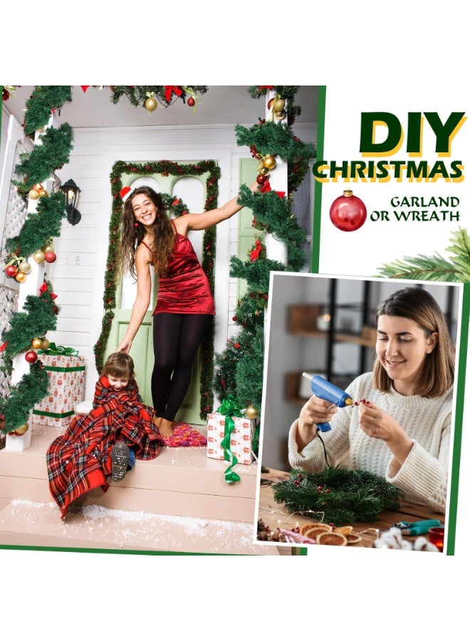 تشيلور إكليل عيد الميلاد من تشيلور بطول 9 أقدام، مصنوع من 280 غصنًا، مناسب للحدائق المنزلية وحفلات الزفاف، بطول 9 أقدام. - Image 5