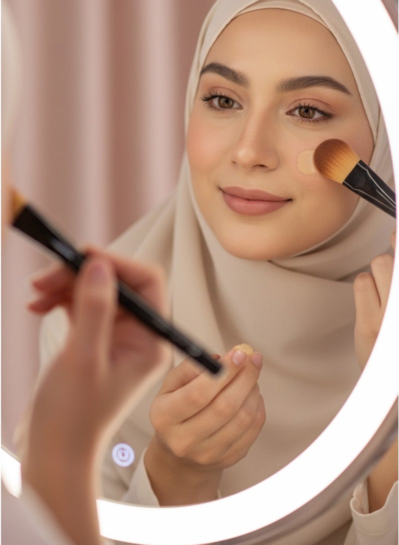 Energy Professional Detail Foundation Brush, Single Piece with Long Handle and Soft Fiber Bristles for Seamless Coverage, Skincare Application, and Contouring. - Image 5