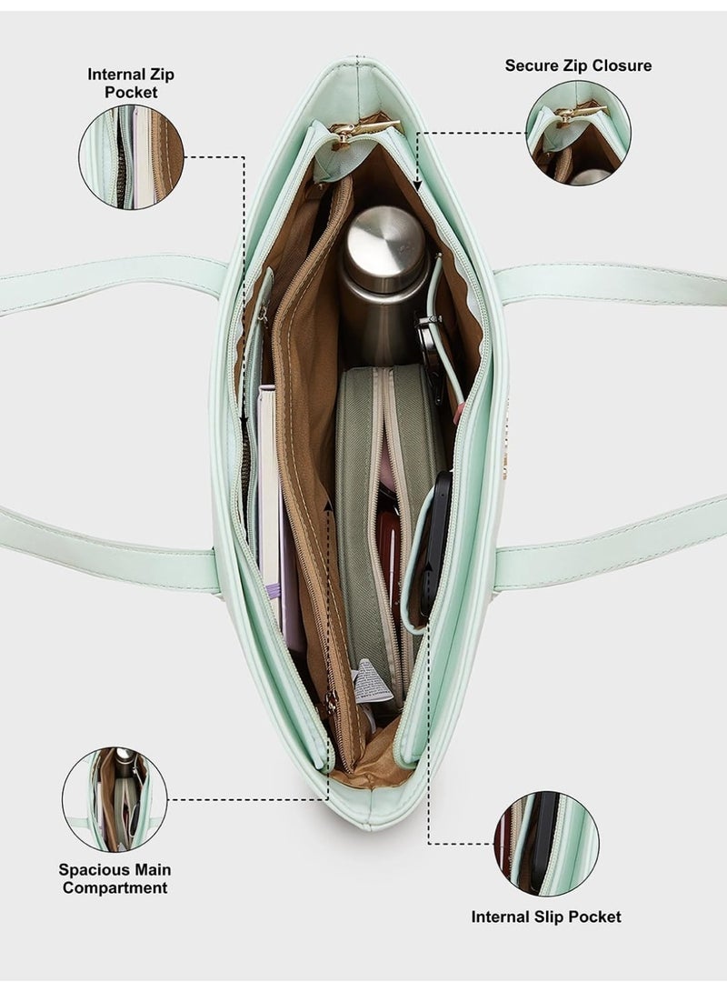 CAPRESE ALAYA TOTE LARGE GREEN - Image 3