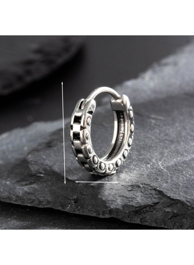 Mark Fairwhale Puncture Earrings Stainless Steel Fashion Trendy Ear Buckle Single 