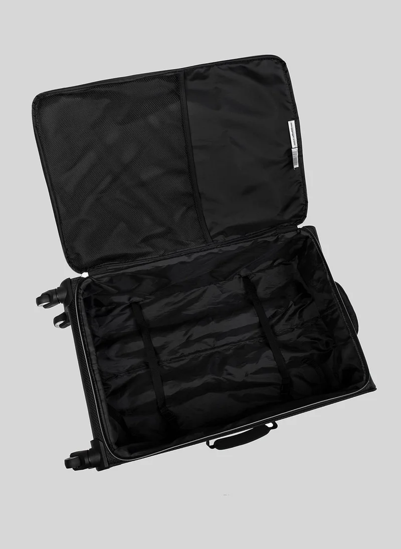 Matalan IT Luggage Black Soft Suitcase
