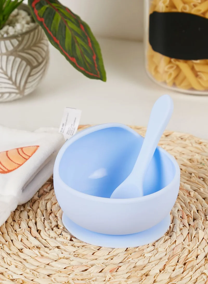 Cotton On Silicone Bowl & Spoon Set