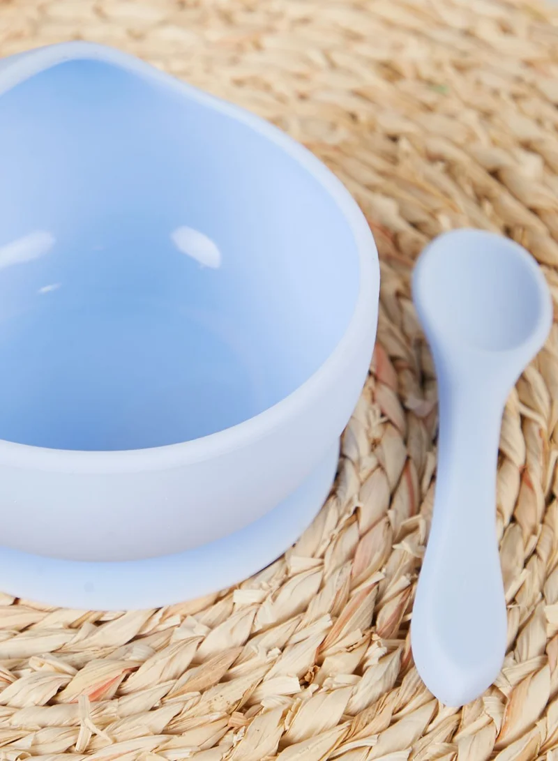 Cotton On Silicone Bowl & Spoon Set